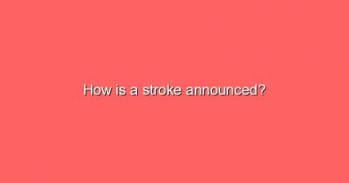 how is a stroke announced 8690