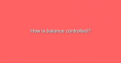 how is balance controlled 9185