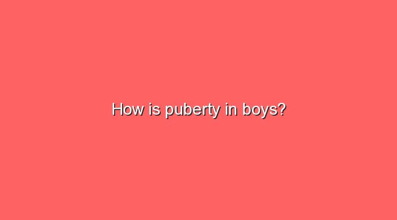 how is puberty in boys 11710