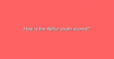 how is the abitur exam scored 11663