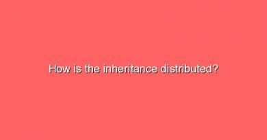 how is the inheritance distributed 11119
