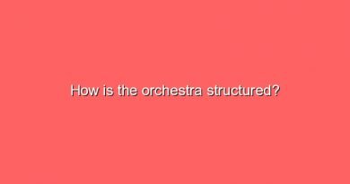 how is the orchestra structured 9144