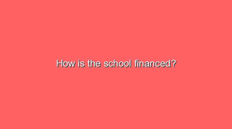 how is the school financed 10511