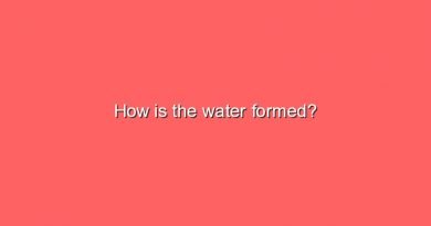 how is the water formed 9581
