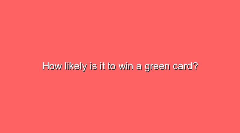 how likely is it to win a green card 11684