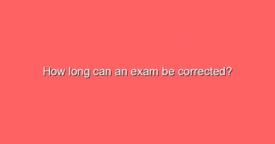 how long can an exam be corrected 7775