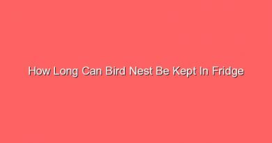 how long can bird nest be kept in fridge 15265