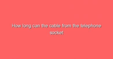 how long can the cable from the telephone socket to the router be 7689