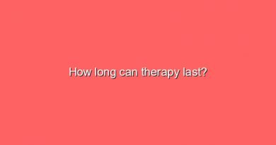 how long can therapy last 5322