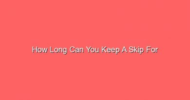 how long can you keep a skip for 31112 1