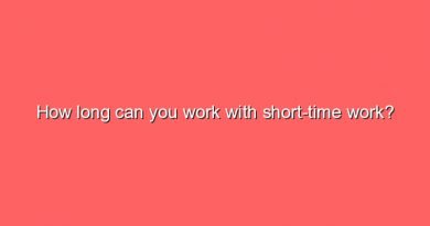 how long can you work with short time work 6358