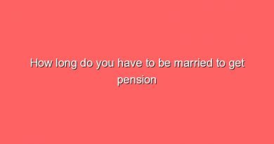 how long do you have to be married to get pension rights 8755