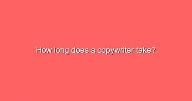 how long does a copywriter take 6643