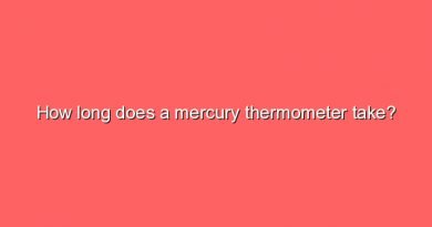 how long does a mercury thermometer take 6938