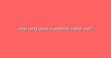 how long does a satellite cable last 8123