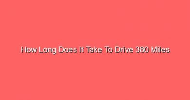 how long does it take to drive 380 miles 15237