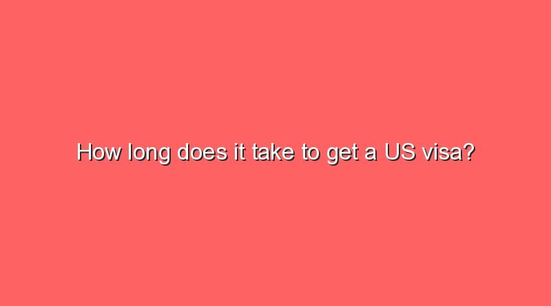 how long does it take to get a us visa 8803
