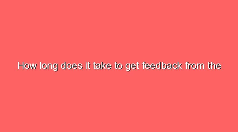 how long does it take to get feedback from the deutschlandstipendium 9266