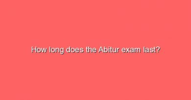how long does the abitur exam last 10186