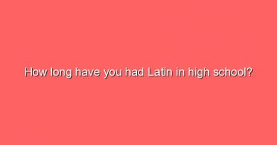 how long have you had latin in high school 6380