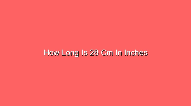 how long is 28 cm in inches 13185