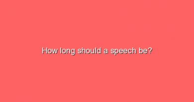 how long should a speech be 6834