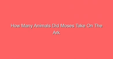 how many animals did moses take on the ark 14232