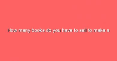 how many books do you have to sell to make a living from them 10381
