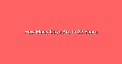 how many days are in 22 years 13406