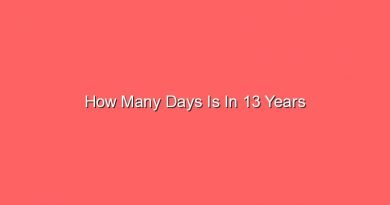 how many days is in 13 years 13761