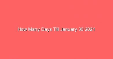 how many days till january 30 2021 13418