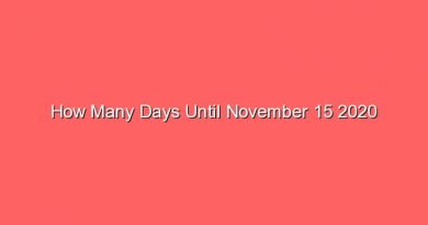 how many days until november 15 2020 13420