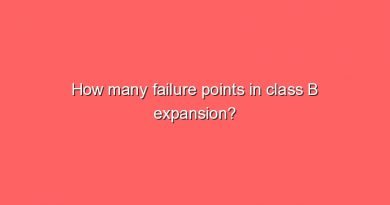 how many failure points in class b expansion 9116