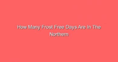 how many frost free days are in the northern latitudes 14321