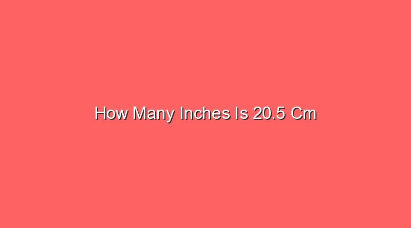how many inches is 20 5 cm 13235