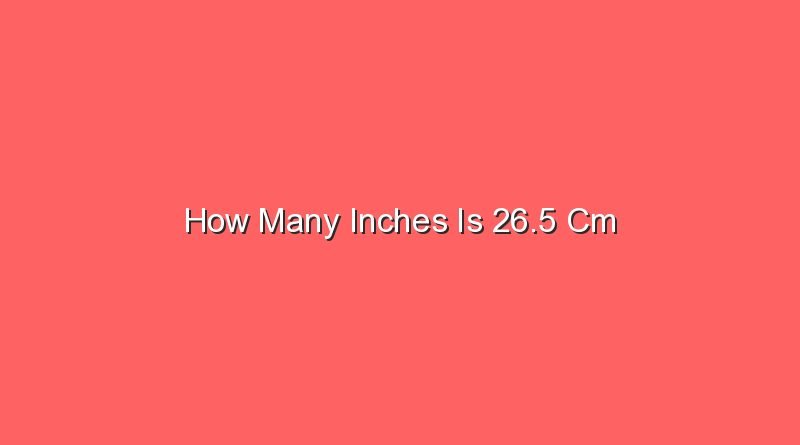 how many inches is 26 5 cm 13459