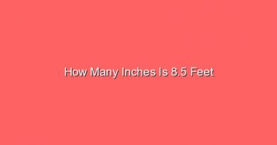 how many inches is 8 5 feet 13474