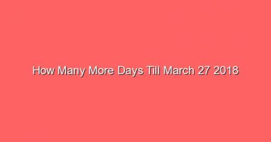 how many more days till march 27 2018 15647