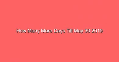 how many more days till may 30 2019 15634