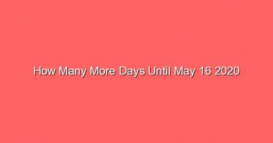 how many more days until may 16 2020 15675