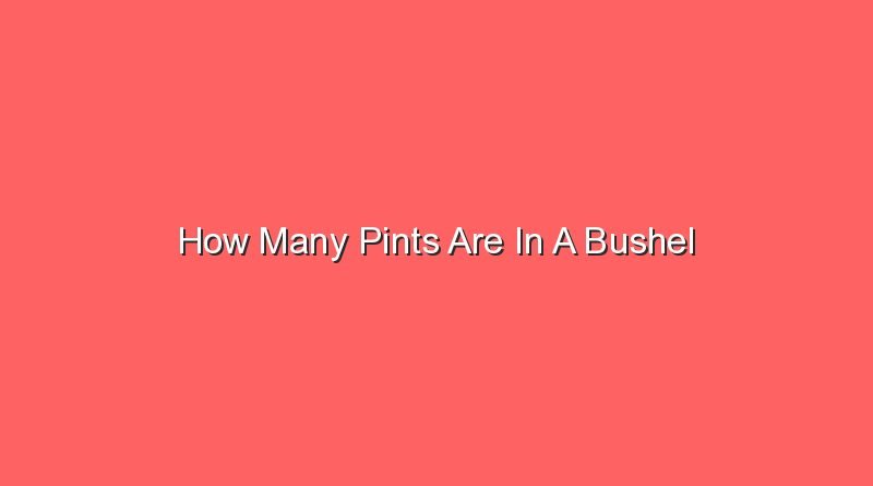 how many pints are in a bushel 15656