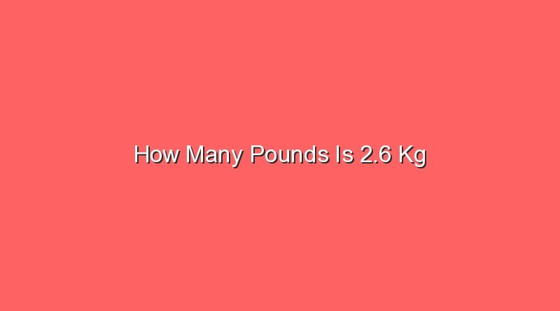 how many pounds is 2 6 kg 13899