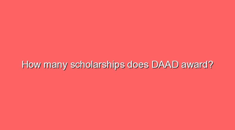 how many scholarships does daad award 7902