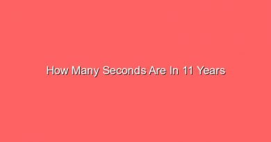 how many seconds are in 11 years 13260