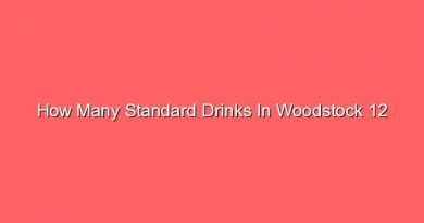 how many standard drinks in woodstock 12 15736