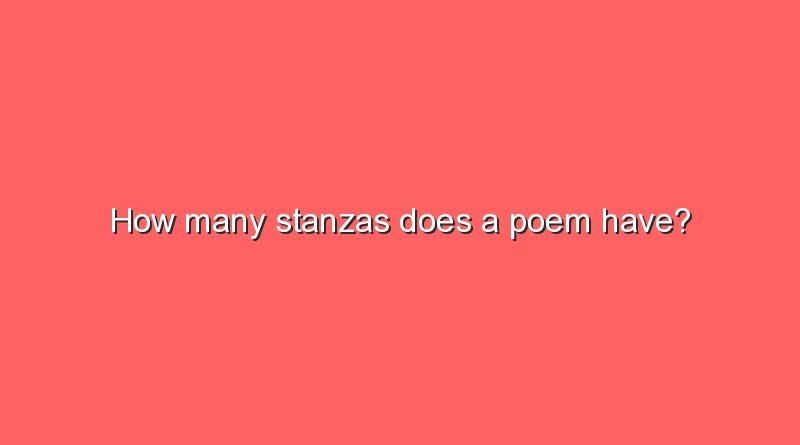 how many stanzas does a poem have 7924