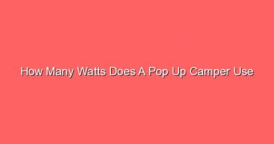 how many watts does a pop up camper use 15738