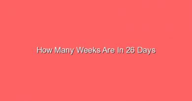 how many weeks are in 26 days 13921