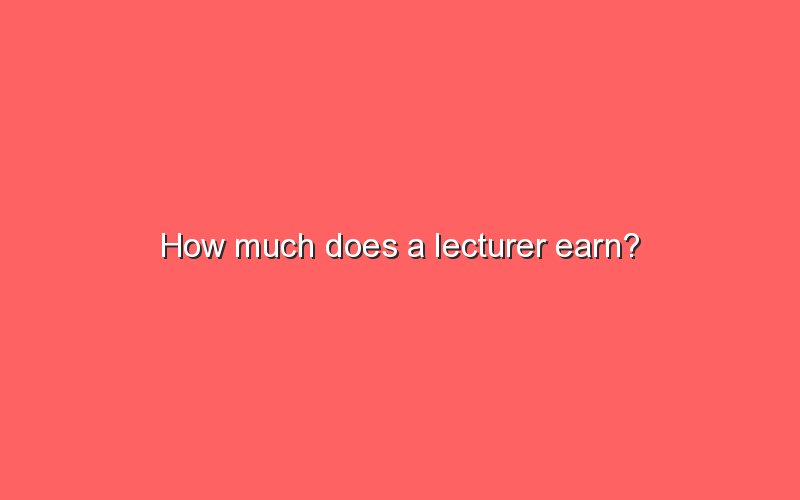 How Much Do Lecturer Earn In Nigeria