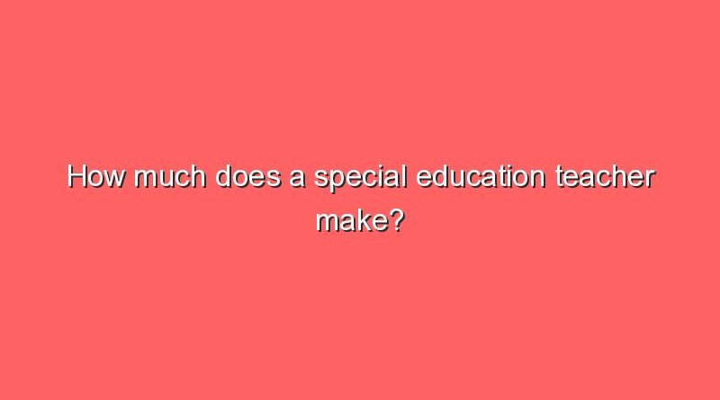 how much does a special education teacher make 10154